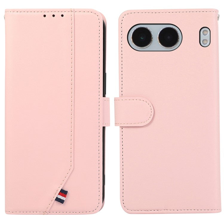 For OnePlus Nord 4 Case RFID Blocking Flip Leather Phone Cover - Pink