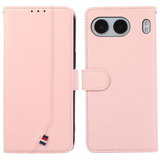 For OnePlus Nord 4 Case RFID Blocking Flip Leather Phone Cover - Pink