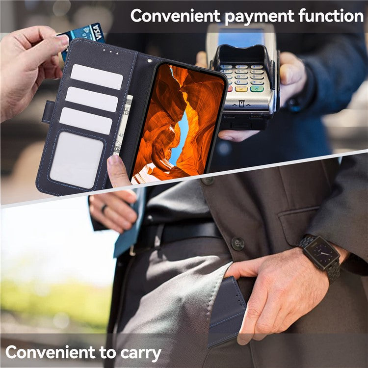 For OnePlus Nord 4 Case RFID Blocking Flip Leather Phone Cover - Blue