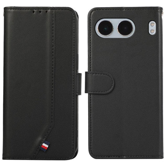 For OnePlus Nord 4 Case RFID Blocking Flip Leather Phone Cover - Black