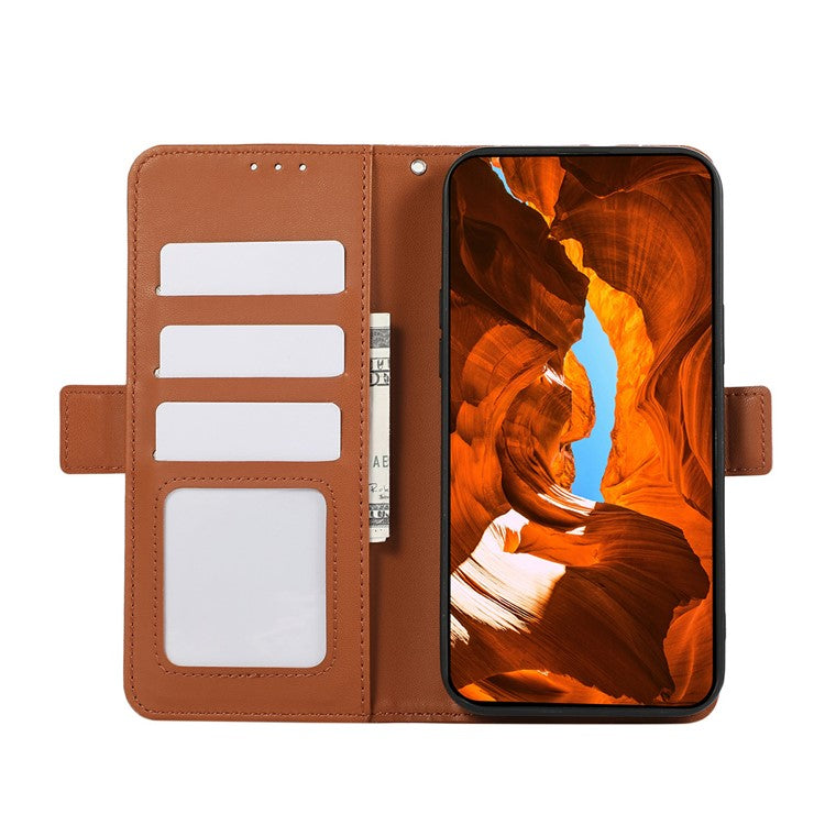 ABEEL For OnePlus Nord 4 Case Leather Phone Cover with RFID Blocking Wallet - Brown