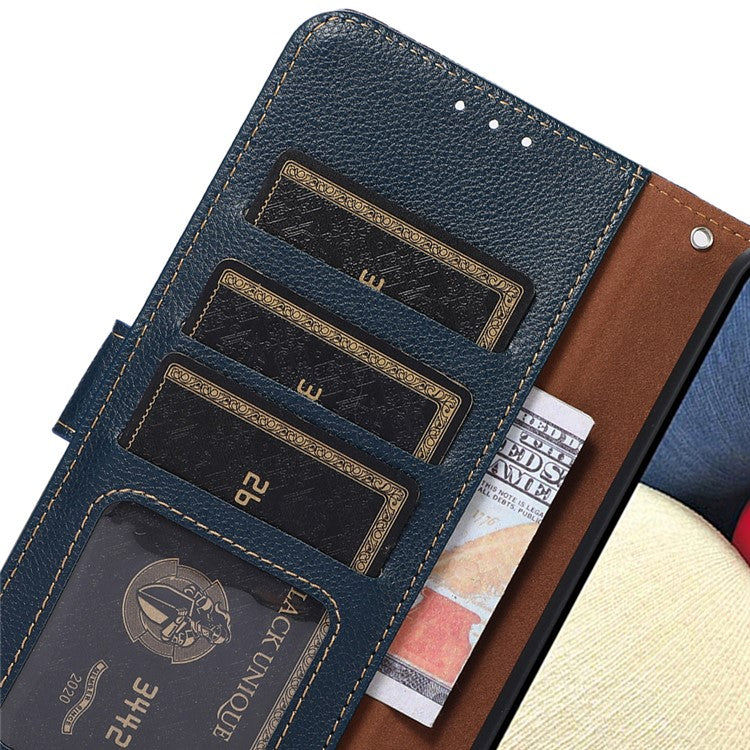 KHAZNEH For OnePlus Nord 4 Case RFID Blocking Wallet PU Leather Phone Cover - Blue