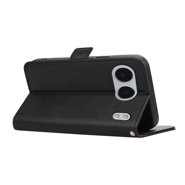 ABEEL For OnePlus Nord 4 Case Litchi Texture Leather RFID Blocking Phone Cover - Black