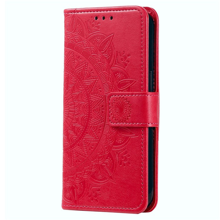 For Google Pixel 9 Pro XL Case Imprinted Totem PU Leather Wallet Stand Phone Cover - Rose