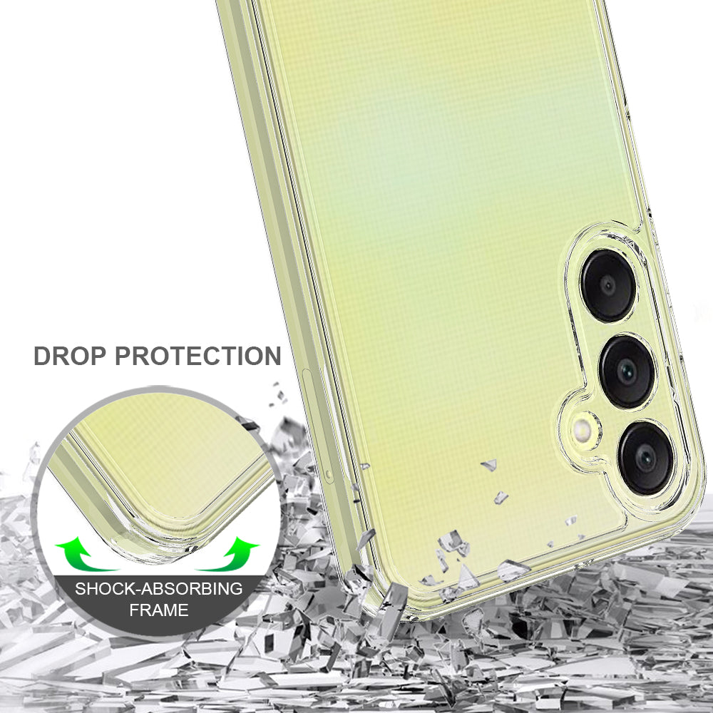 For Samsung Galaxy A16 5G / A16 4G Clear Phone Case TPU+Acrylic Shockproof Phone Back Cover