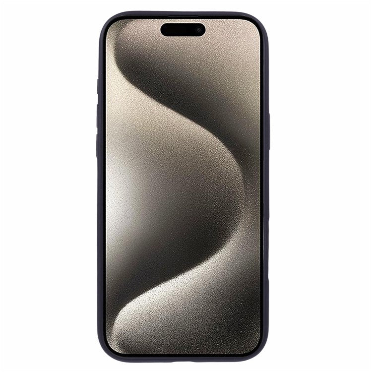 X-LEVEL PITHY STONE II For iPhone 16 Pro Magnetic Case PC+TPU Back Cover Kickstand - Black