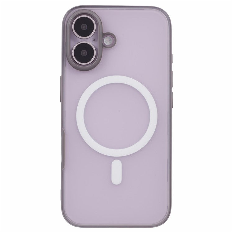X-LEVEL For iPhone 16 Magnetic Case PC+TPU Matte Anti-Drop Cell Phone Cover - Grey