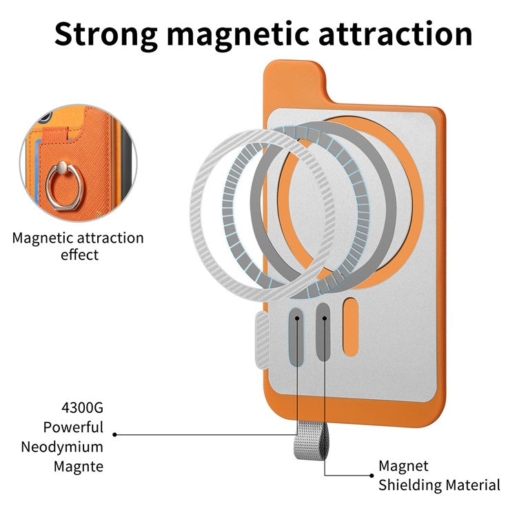 B5 For Samsung Galaxy S24+ Case 2-in-1 Magnetic Detachable Card Holder Leather+TPU Phone Cover - Yellow