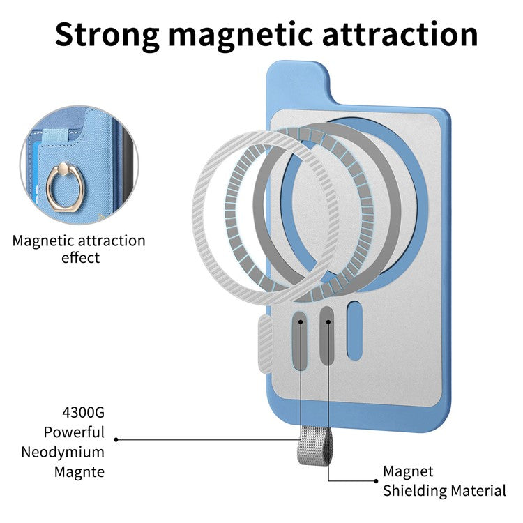 B5 For Samsung Galaxy A35 5G Case 2-in-1 Magnetic Detachable Card Holder Leather+TPU Phone Cover - Blue