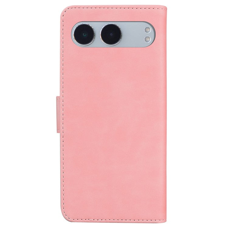 For OnePlus Nord 4 Stand Case PU Leather Phone Cover Butterfly Printed - Pink