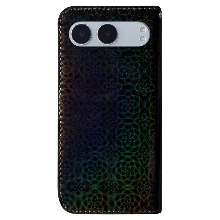 For OnePlus Nord 4 Stand Case Dazzling Flower Leather Phone Cover - Black