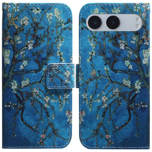 For OnePlus Nord 4 Wallet Case Pattern Print Leather Phone Cover - Apricot Flowers
