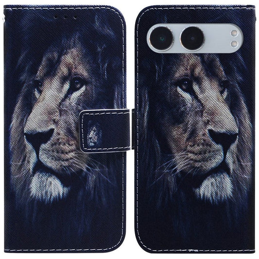 For OnePlus Nord 4 Wallet Case Pattern Print Leather Phone Cover - Lion