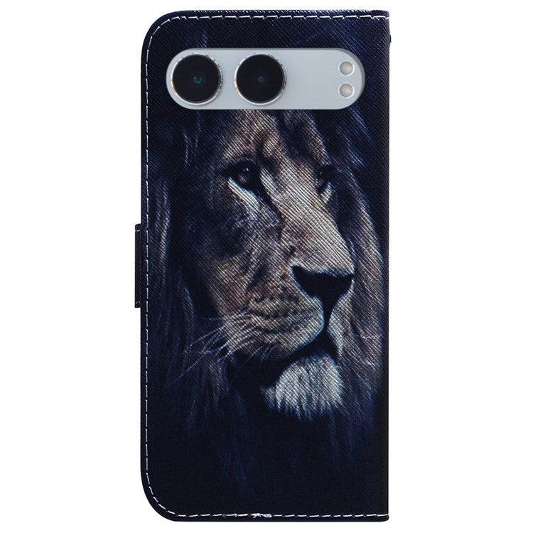 For OnePlus Nord 4 Wallet Case Pattern Print Leather Phone Cover - Lion