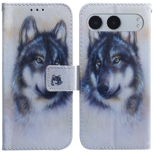For OnePlus Nord 4 Wallet Case Pattern Print Leather Phone Cover - Wolf