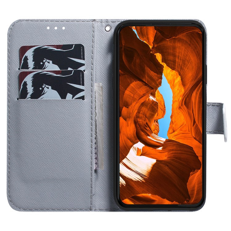 For OnePlus Nord 4 Wallet Case Pattern Print Leather Phone Cover - Wolf