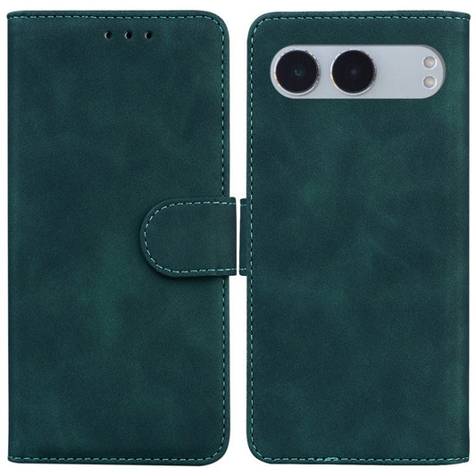 For OnePlus Nord 4 Case Solid Color Leather Wallet Phone Cover - Green