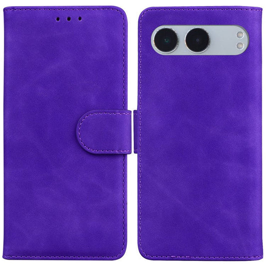 For OnePlus Nord 4 Case Solid Color Leather Wallet Phone Cover - Purple