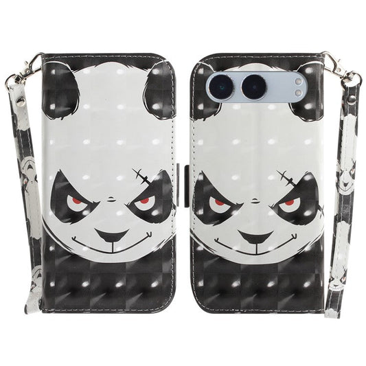 For OnePlus Nord 4 Case Pattern Printing Leather Wallet Phone Cover - Angry Panda