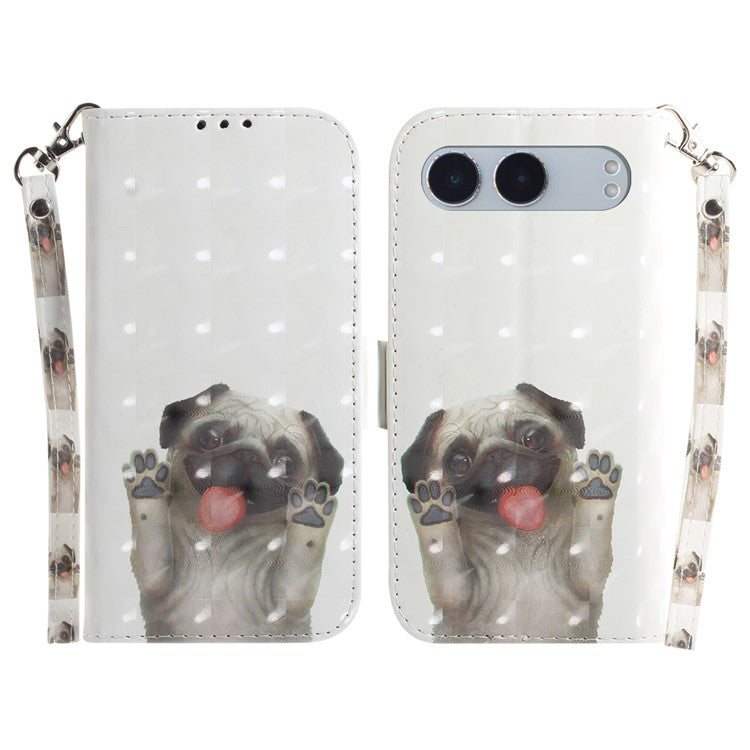 For OnePlus Nord 4 Case Pattern Printing Leather Wallet Phone Cover - Pug