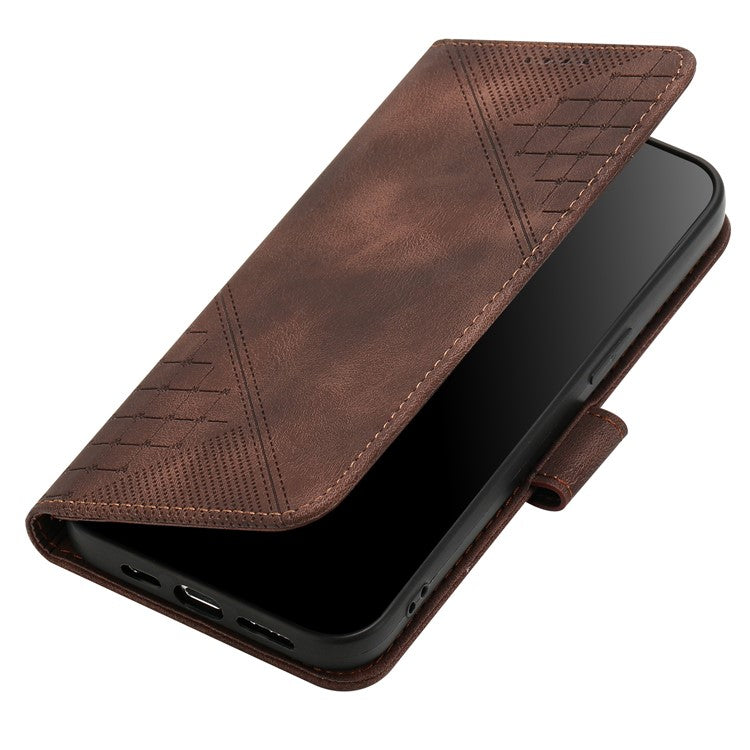YX0080 For iPhone 16e Case Butterfly Imprint Leather Wallet Phone Cover - Brown