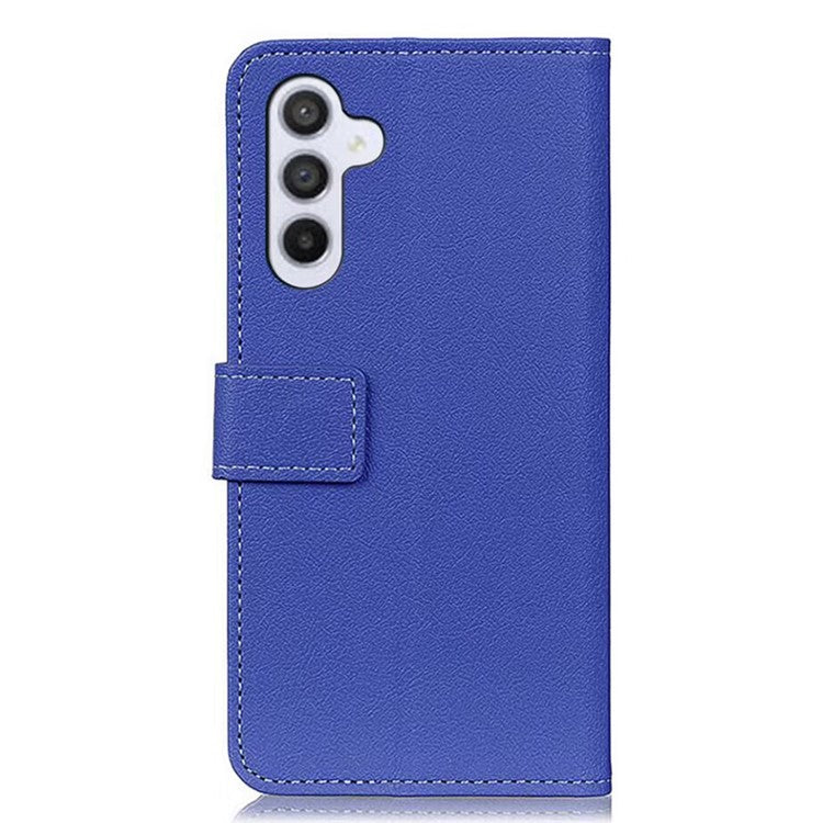 For Samsung Galaxy M35 5G Case PU Leather Stand Wallet Phone Cover - Blue