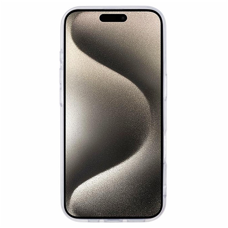 For iPhone 16 Pro Case Glitter Flower Epoxy Shockproof Phone Cover - Style B