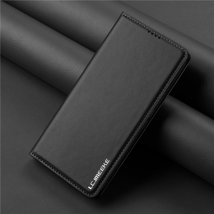LC.IMEEKE L1 Series for Google Pixel 9 Pro  /  Pixel 9 Case PU Leather Wallet Stand Protective Phone Cover - Black