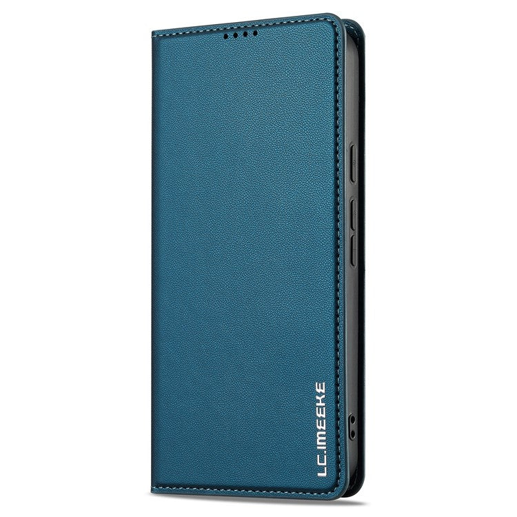 LC.IMEEKE L1 Series for Google Pixel 9 Pro  /  Pixel 9 Case PU Leather Wallet Stand Protective Phone Cover - Blue