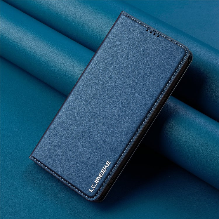 LC.IMEEKE L1 Series for Google Pixel 9 Pro  /  Pixel 9 Case PU Leather Wallet Stand Protective Phone Cover - Blue
