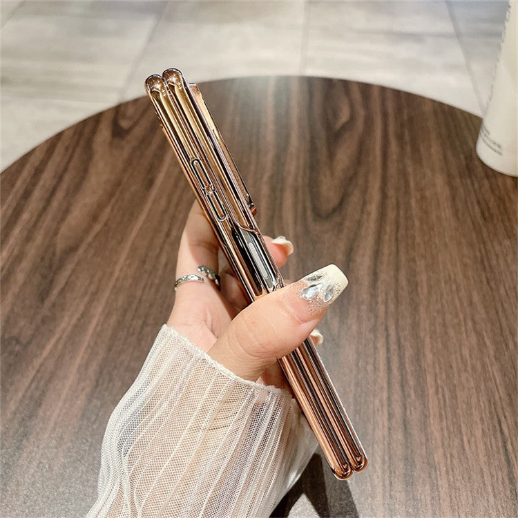 For Honor Magic Vs3 5G Case Sparkling Glitter Hard PC Phone Cover - Gradient Purple