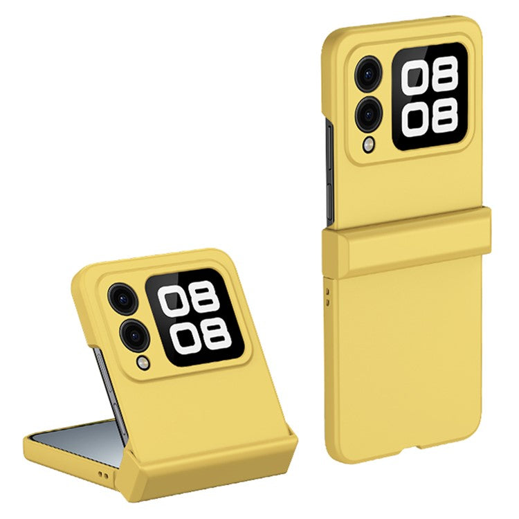 For Huawei nova Flip 5G Case Hinge Protection Skin-touch PC Phone Cover - Yellow