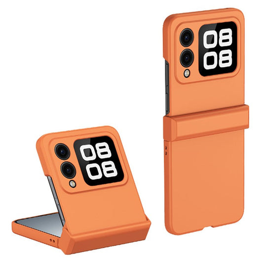 For Huawei nova Flip 5G Case Hinge Protection Skin-touch PC Phone Cover - Orange