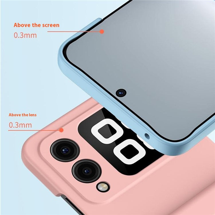 For Huawei nova Flip 5G Case Hinge Protection Skin-touch PC Phone Cover - Orange