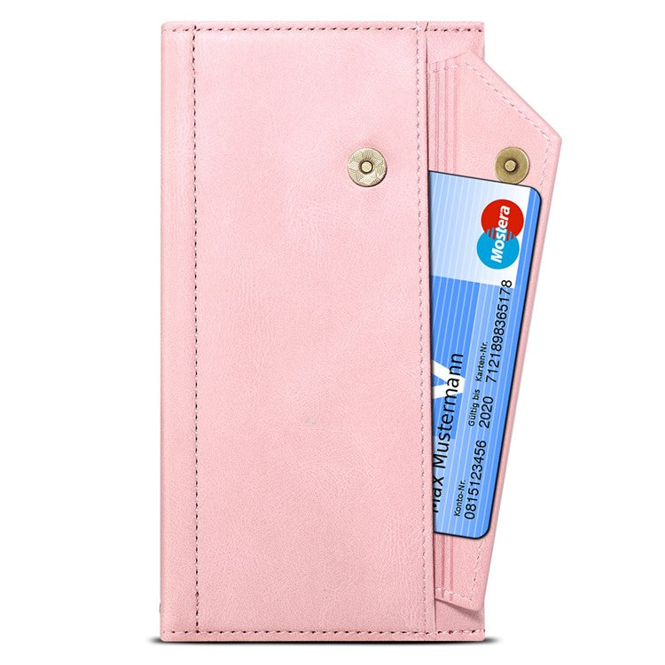 ESEBLE Star Series For Google Pixel 9 / Pixel 9 Pro Case Zipper Wallet Leather Stand Phone Cover - Rose Gold