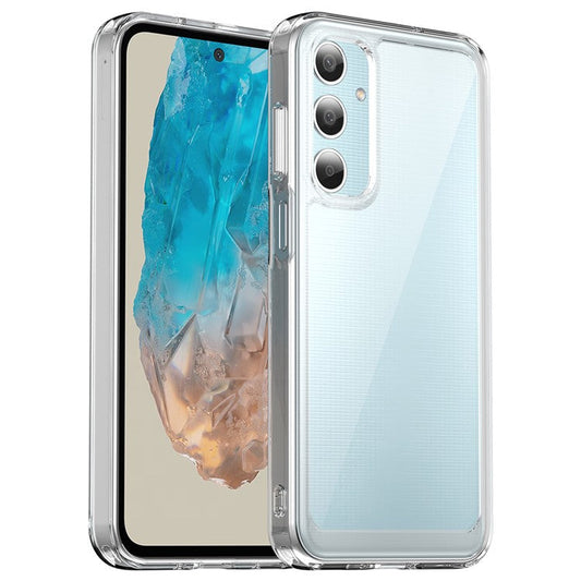 For Samsung Galaxy M35 5G Shockproof Case TPU +Acrylic Protective Clear Phone Cover - Transparent
