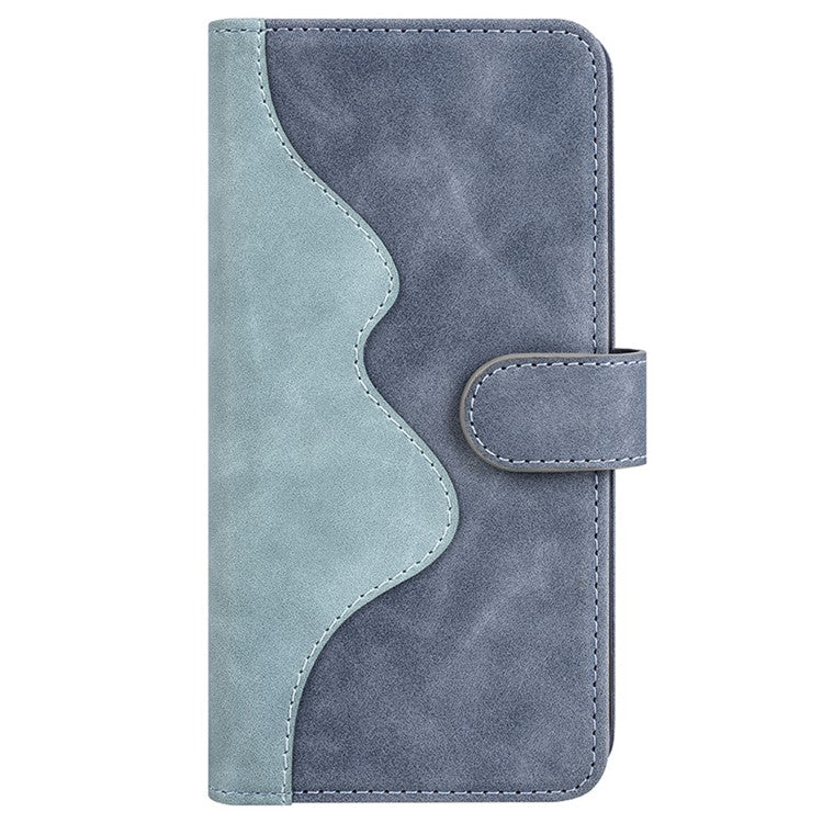 For OnePlus Nord 4 Wallet Case Leather Phone Cover Splicing Color - Blue