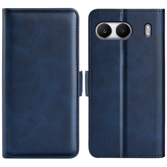 For OnePlus Nord 4 Stand Case Calf Texture Leather Wallet Phone Cover - Blue