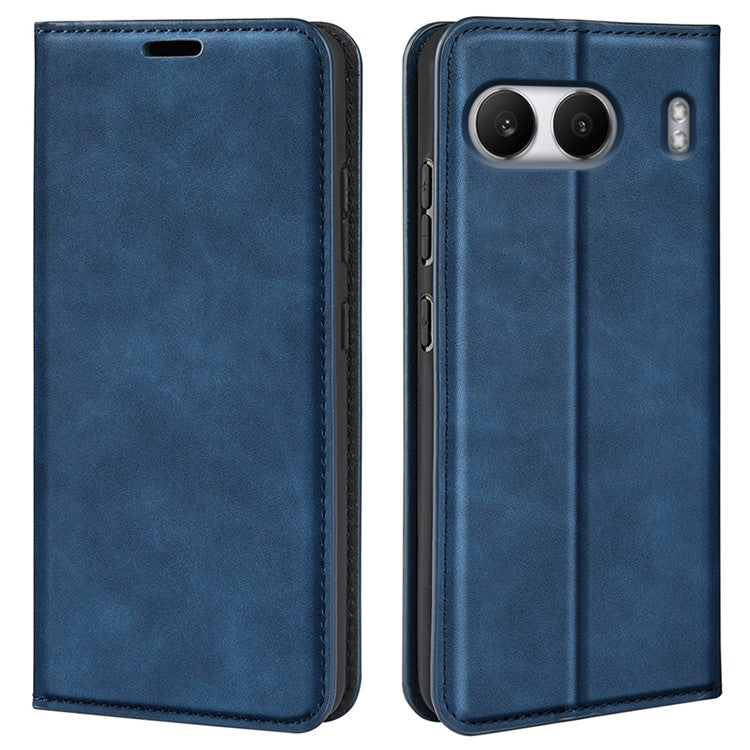 For OnePlus Nord 4 Case Skin-Touch Leather Wallet Phone Cover - Blue