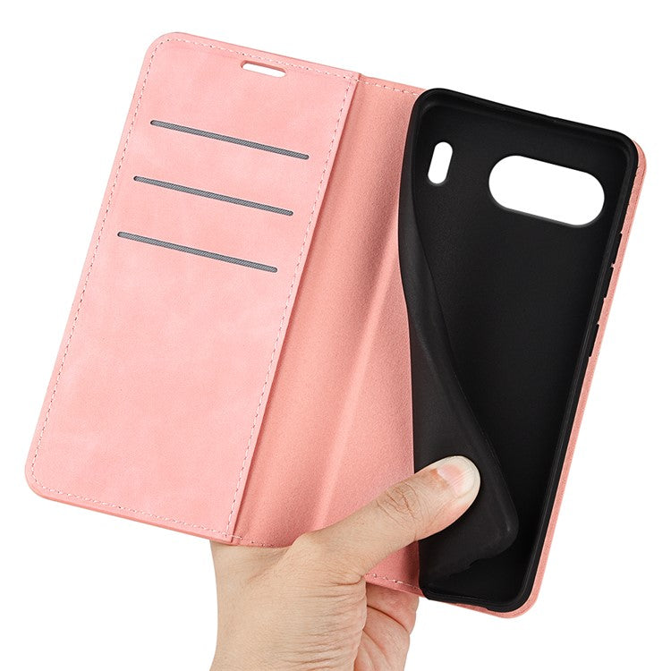For OnePlus Nord 4 Case Skin-Touch Leather Wallet Phone Cover - Pink