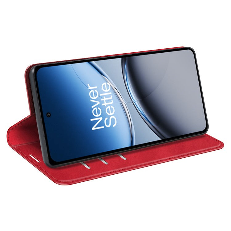 For OnePlus Nord 4 Case Skin-Touch Leather Wallet Phone Cover - Red