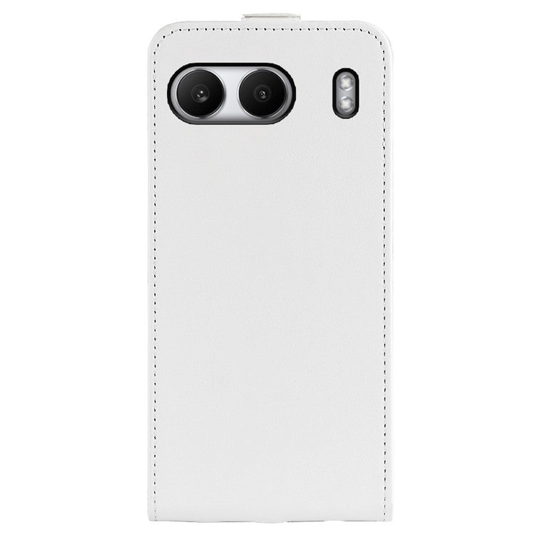 For OnePlus Nord 4 Case with Card Slots Vertical Flip Leather Phone Cover - White