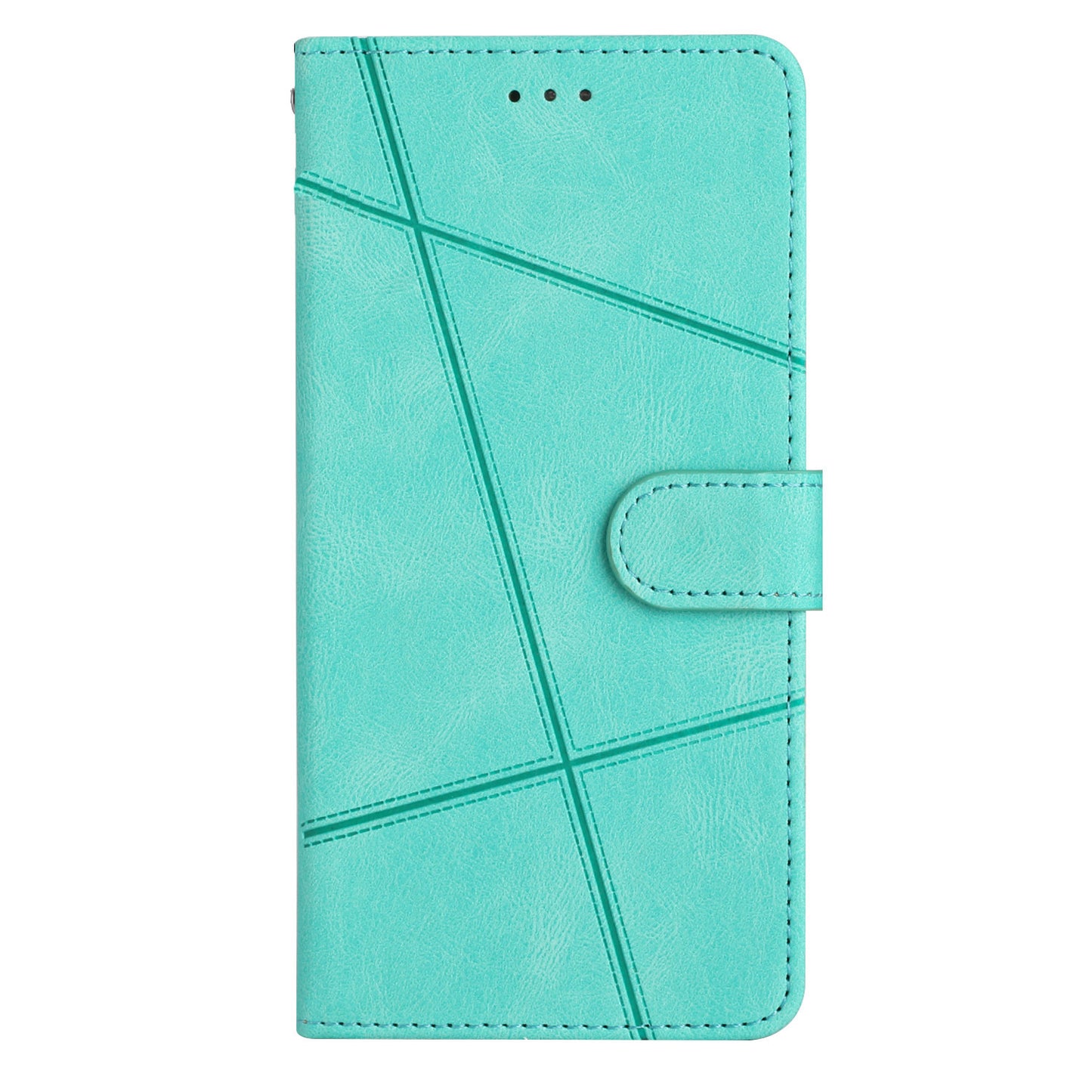For Samsung Galaxy A06 Case Crazy Horse Texture PU Leather Wallet Stand Phone Cover - Green