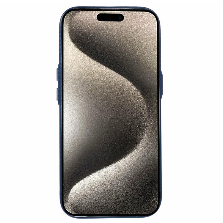 X-LEVEL For iPhone 16 Pro Case Compatible with MagSafe Carbon Nanofiber+Metal Lens Frame Phone Cover - Blue