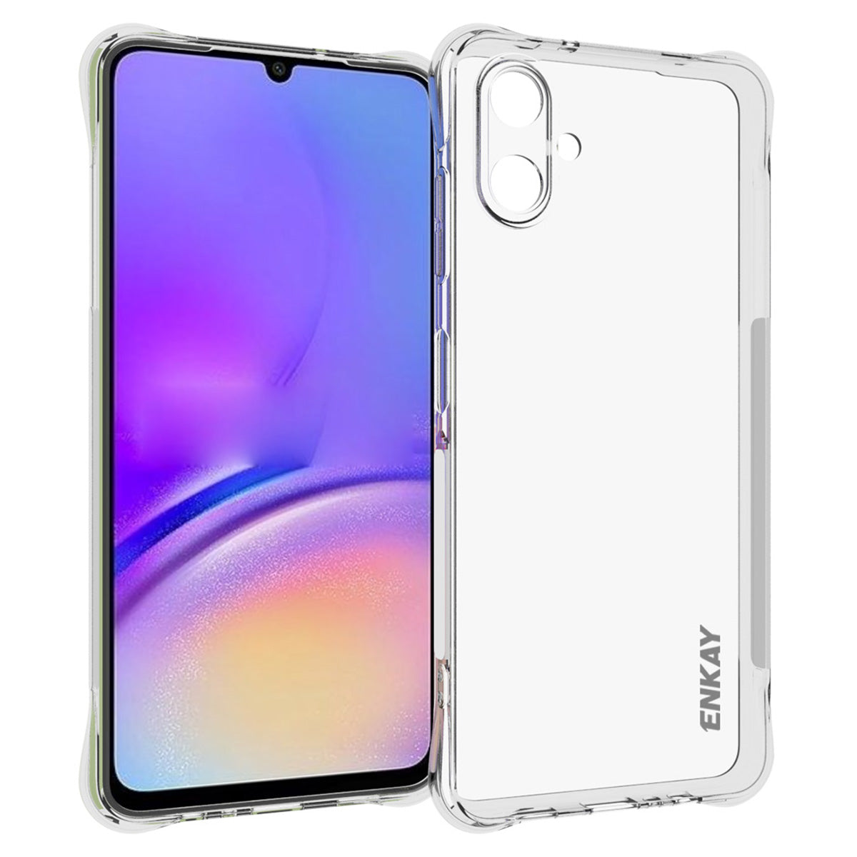 ENKAY HAT PRINCE For Samsung Galaxy A06 Clear Case TPU Phone Cover Corner Airbag Fall Protection