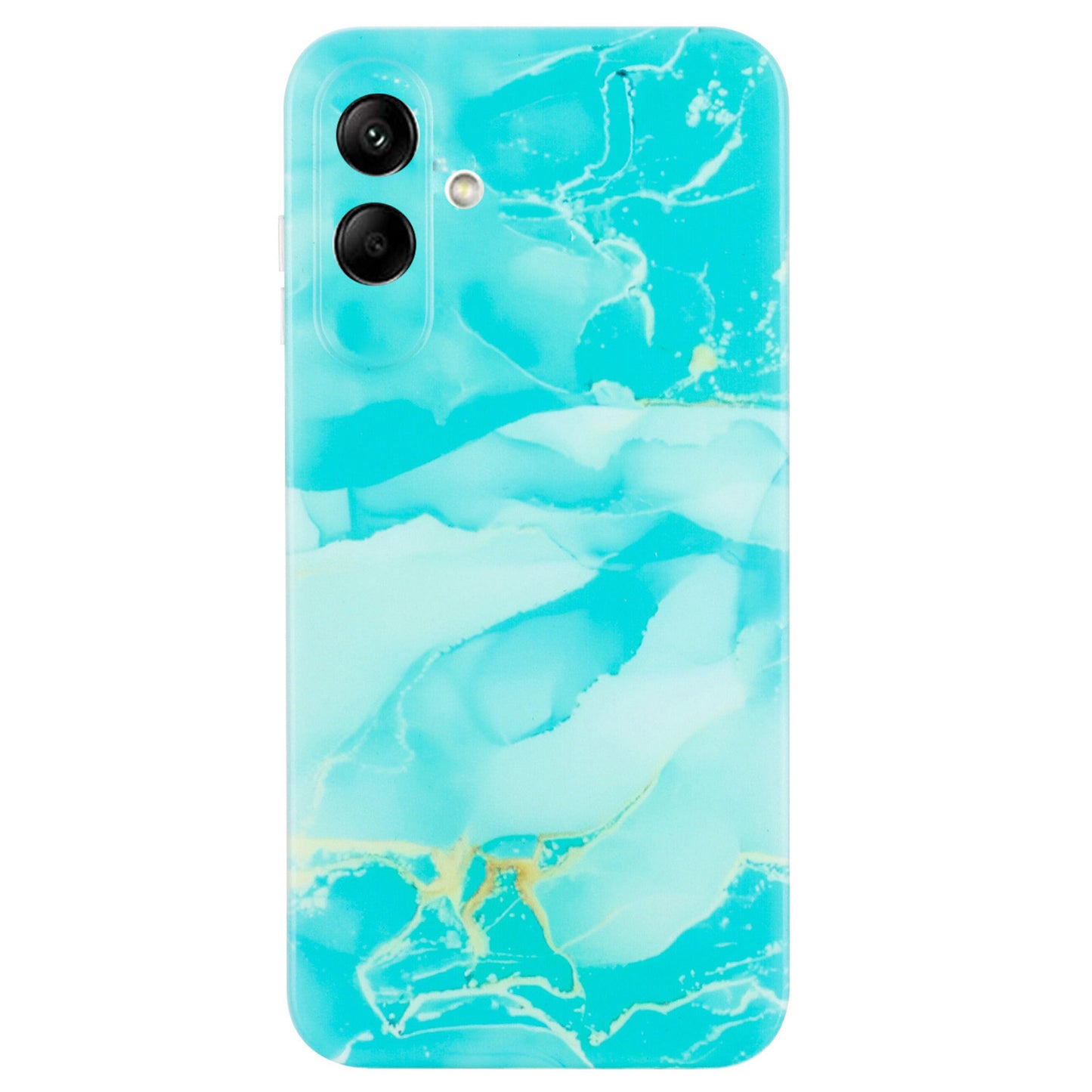 For Samsung Galaxy A06 Case Flexible TPU Marble Pattern Phone Cover - Green