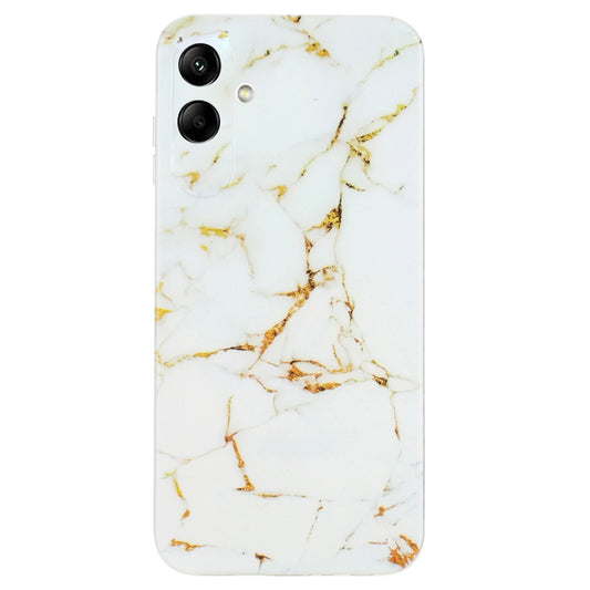 For Samsung Galaxy A06 Case Flexible TPU Marble Pattern Phone Cover - White