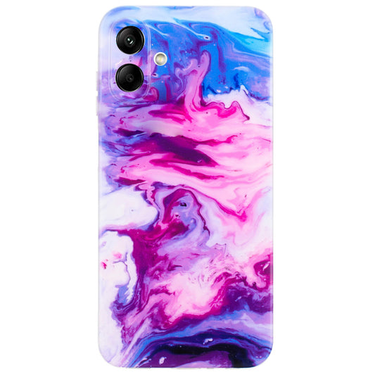 For Samsung Galaxy A06 Case Flexible TPU Marble Pattern Phone Cover - Rose