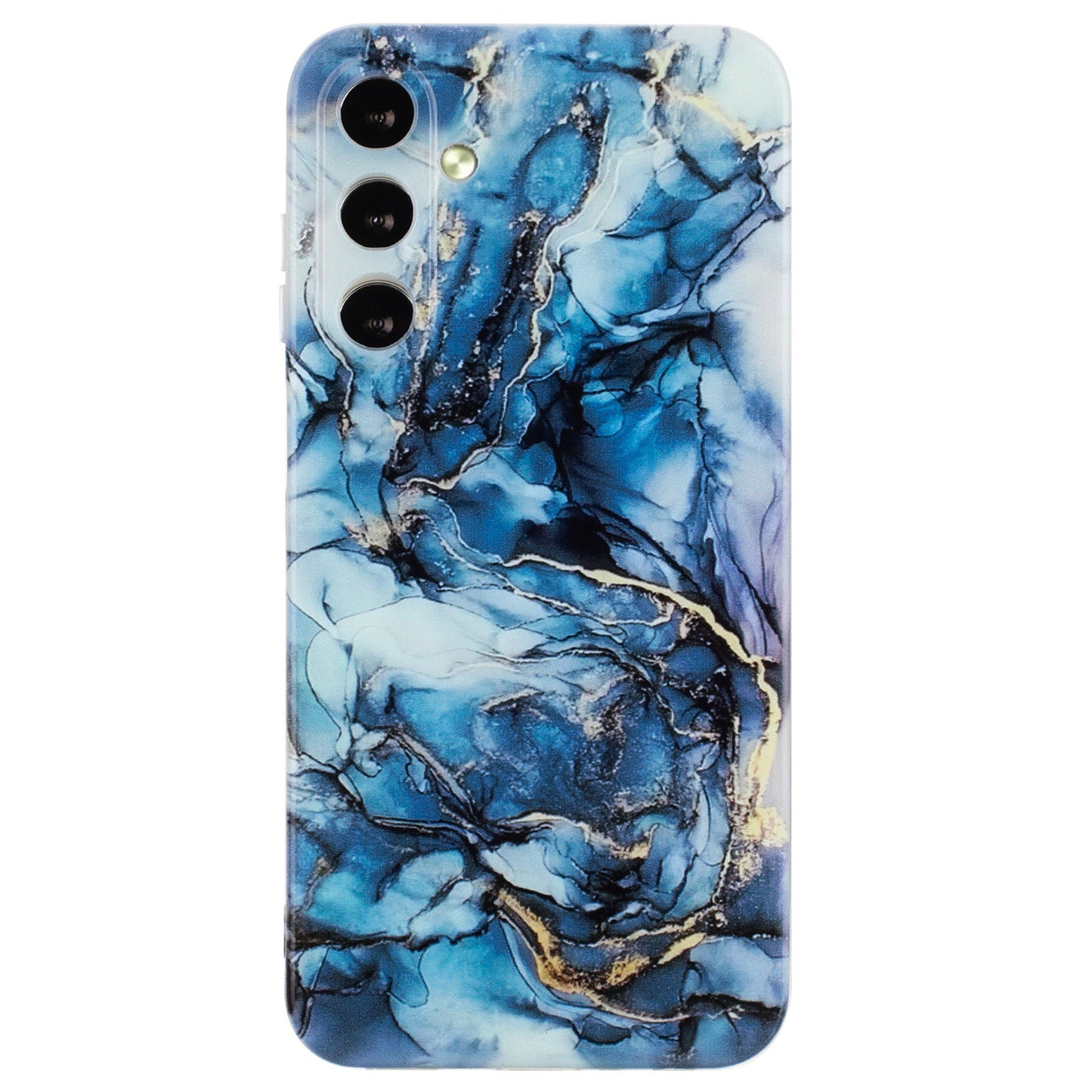 For Samsung Galaxy A16 5G / A16 4G Case Flexible TPU Marble Pattern Phone Cover - Grey