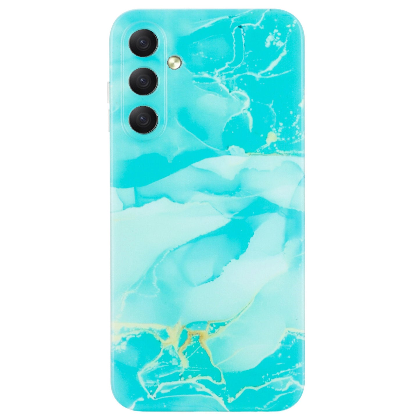 For Samsung Galaxy A16 5G / A16 4G Case Flexible TPU Marble Pattern Phone Cover - Green